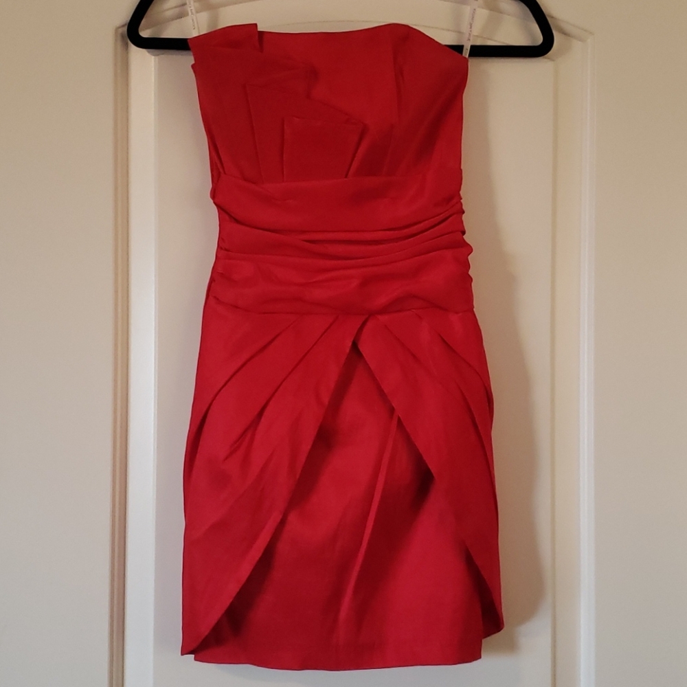 jessica mcclintock red dress Mc Clintock Halter Ragstock Vintage Y2K Jessica McClintock Millennium